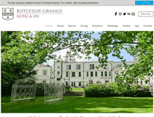Tablet Screenshot of botleighgrange.com